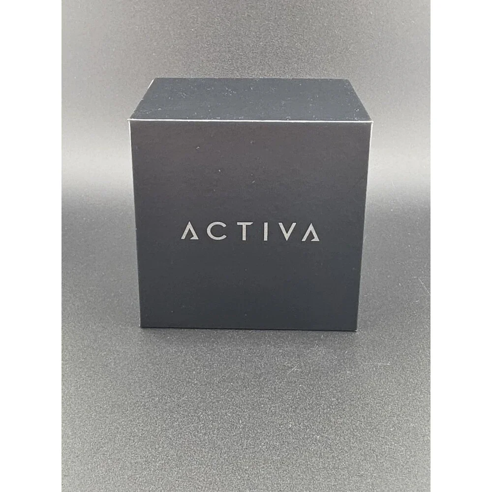 Activa Quartz Tonneau Multi-Dial Watch Yellow Rubber Strap 44-47.9mm 50m